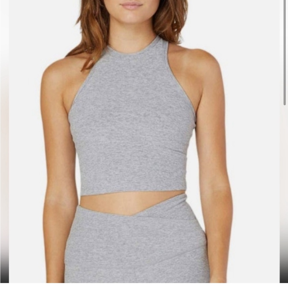 Grey Beyond Yoga Halter Tank